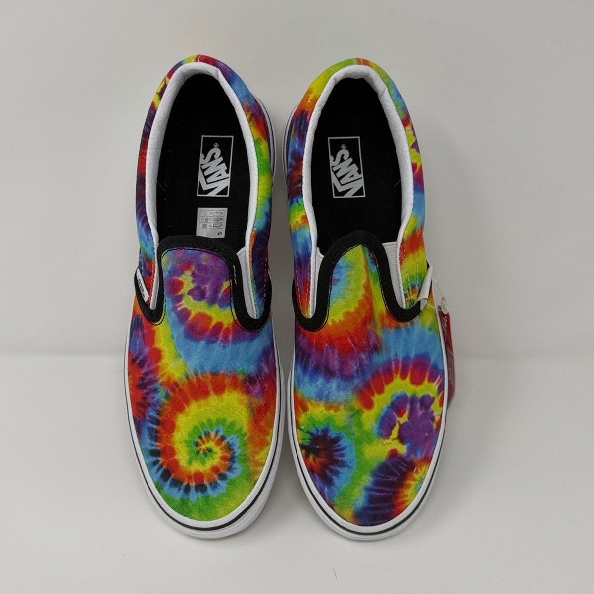 NWT Vans Rainbow Tie Dye Spiral Rasta Multi Color Classic Slip On Shoes Sneakers 38f1dfce3f32036d85a55000bc44ec  main image 2