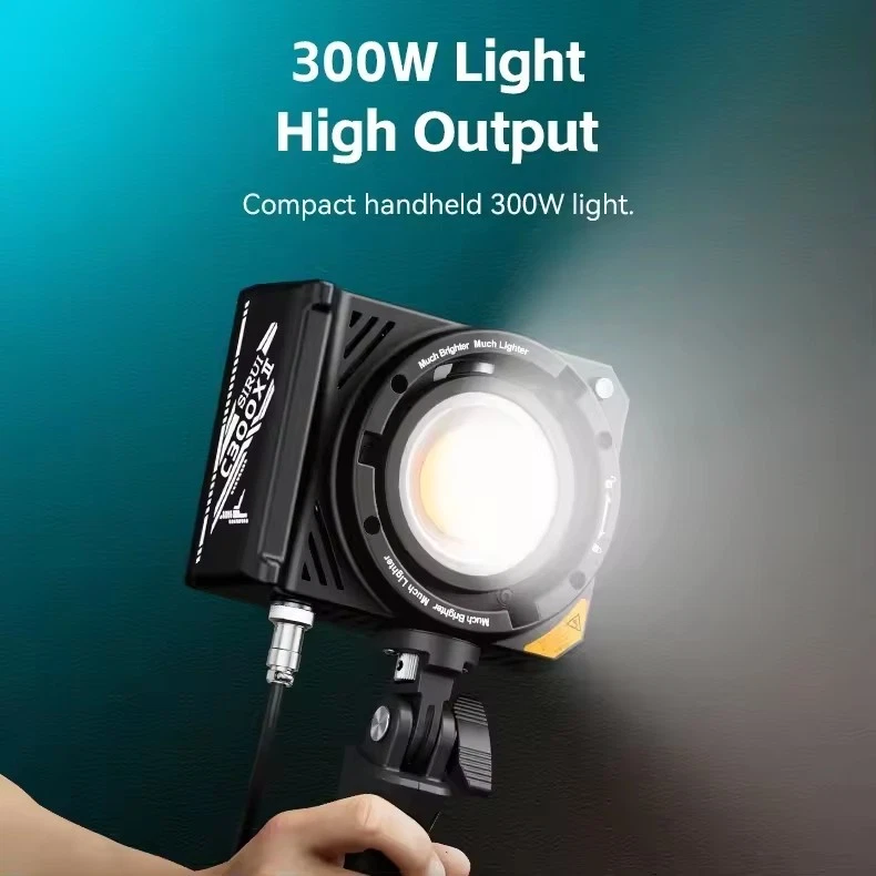 SIRUI C300X II 300W Handheld LED Video COB Light CCT 2700K-6500K Pocket Lighting - Image 3 of 4