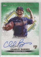 2022 Inception Base Rookie and Emerging Stars Green /125 Charlie Barnes Auto c8a