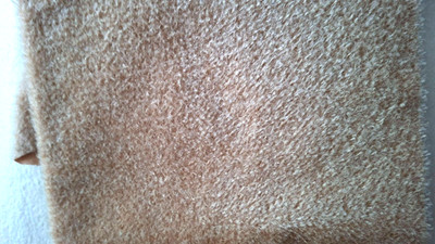 Schulte - Mohair, hellbraun, dicht, ratiniert, 5 mm Flor, 60 x 45 cm