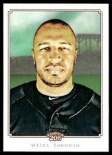 Vernon Wells 2010 Topps 206 #49 Blue Jays MLB READ FREE SHIPPING AutographDen