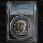 1964-D Kennedy Half Dollar 50C Silver PCGS MS63 KM#202 0.9 Fine