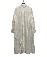 house of lotus Botanical print dress M white Ext  