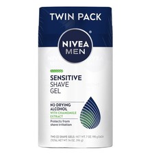 Sensitive Skin Shave Gel Hypoallergenic Formula 7 Ounce Twin Pack