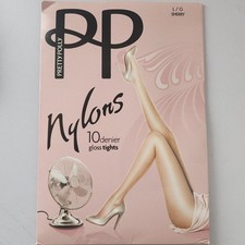 Pretty Polly Nylons 10 Denier Gloss Tights LG Sherry BR12871-From UK