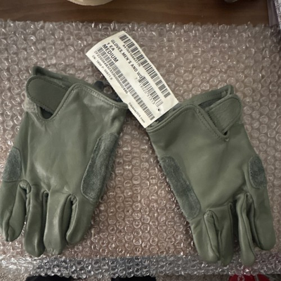 #ad US Army Leather Gloves Medium New w Tags Military Issue Cold Weather $13.99