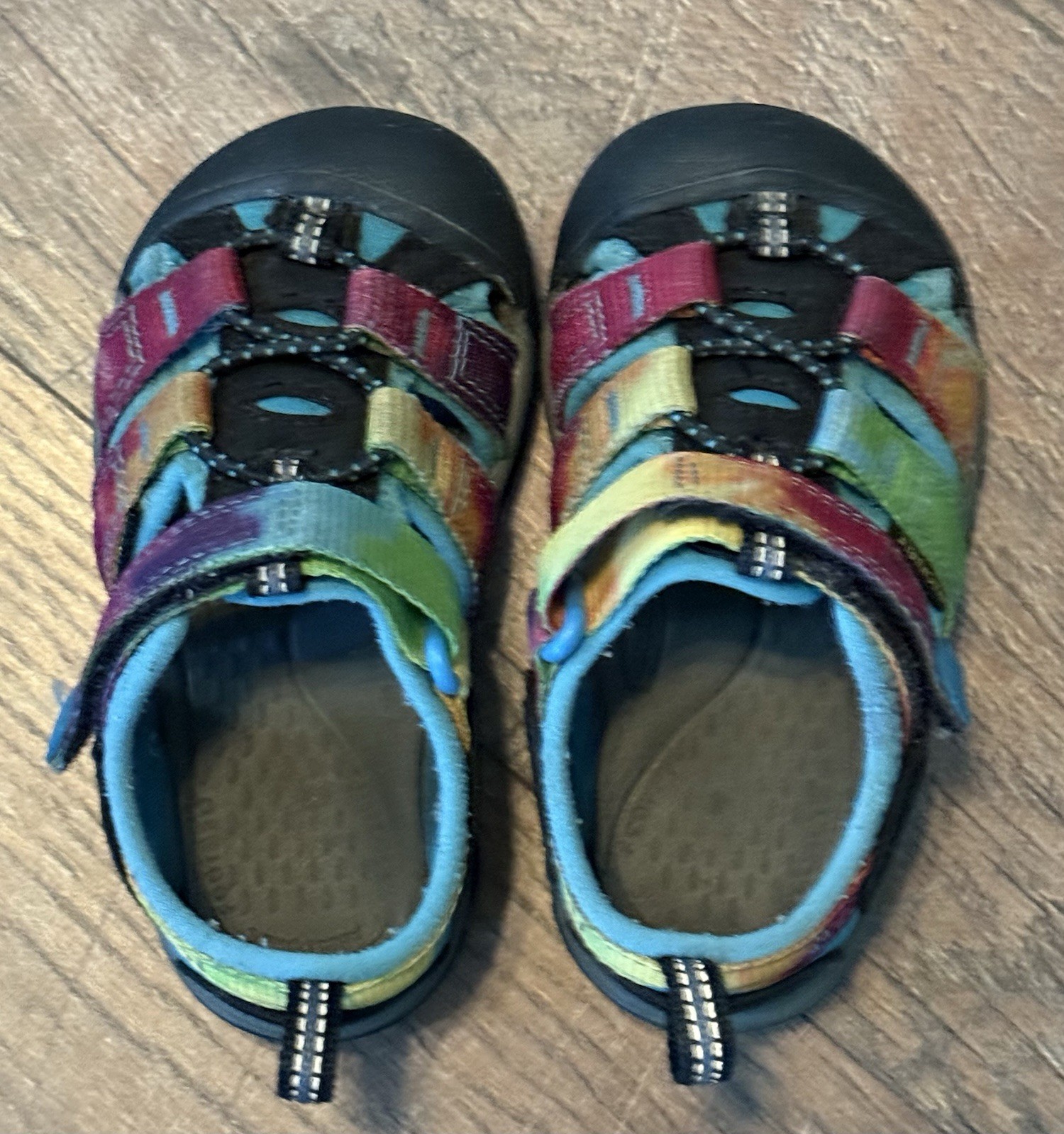 Scarpe sandali KEEN Newport H2 bambino bambino arcobaleno tie dye acqua lavabili