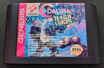 Contra: Hard Corps (Sega Genesis, 1994) - Authentic Cartridge Only - Tested