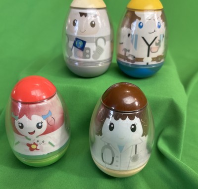 Hasbro Weebles Wobble 2009 Lot Of 4 Figures Pink Girl  Nurse Astronaut Carpenter