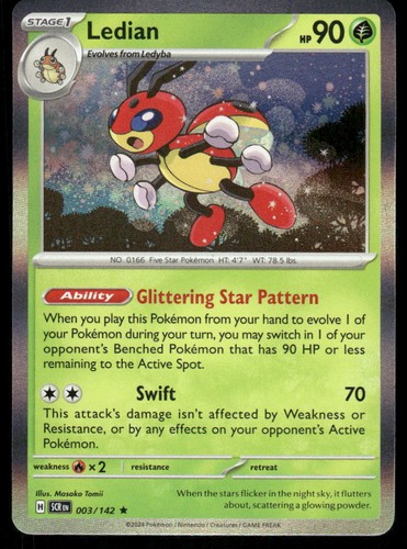 Ledian 3/142 - Stellar Crown - Holo Rare NM