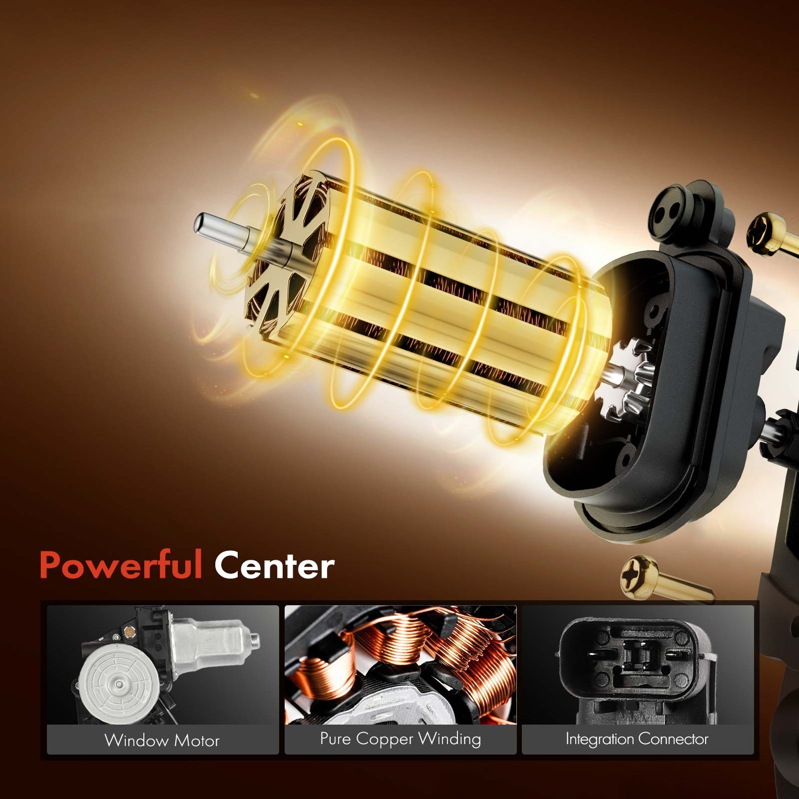 Front Driver Window Regulator & Motor Assembly for Honda Pilot 2023 2024 DOHC