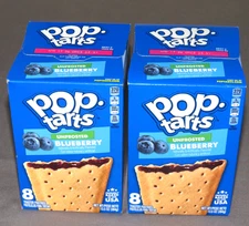 Lot of 2~ KELLOGG'S POP TARTS Unfrosted Blueberry 8 Count 13.5 oz.