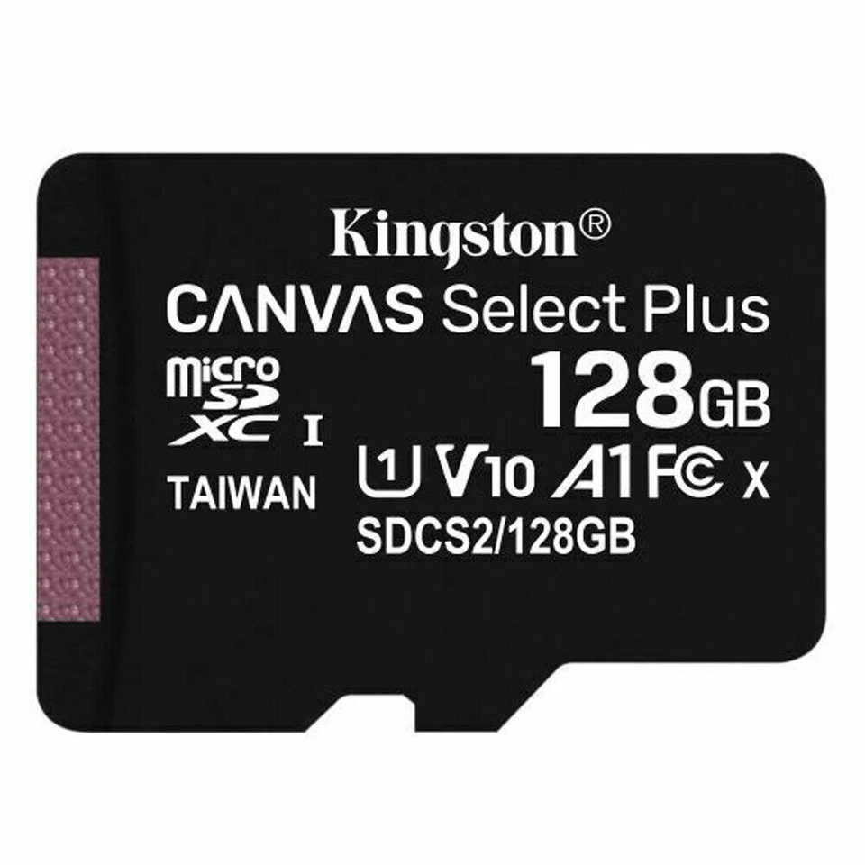 MICRO SD SDHC 32G 64G 128GB 512GB 100MB/S KINGSTON SCHEDA MEMORIA CARD CLASSE 10 - Immagine 3 di 4