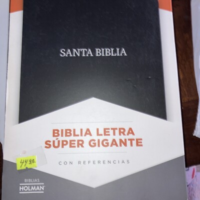 RVR 1960 Biblia Letra Súper Gigante Negro, Piel Fabricada by B&H Español...