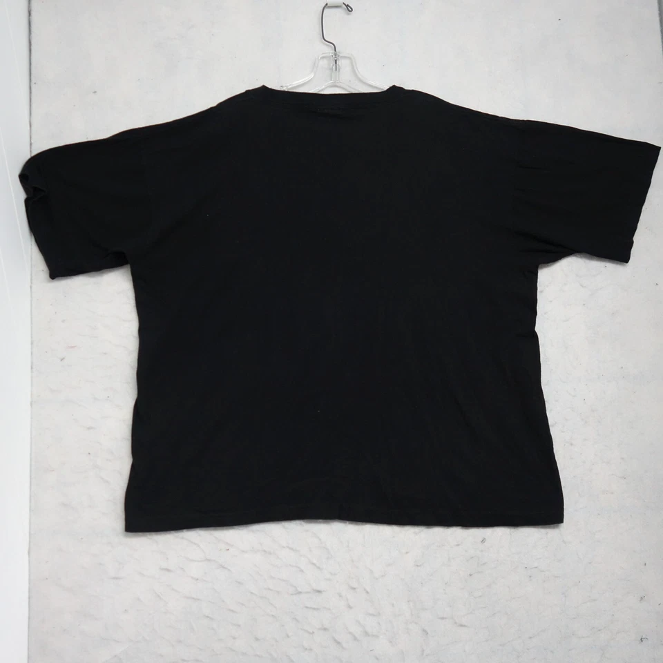 Винтажная женская футболка пуловер Guess By Georges Marciano 3XL черный v-образный вырез - Изображение 2 из 4