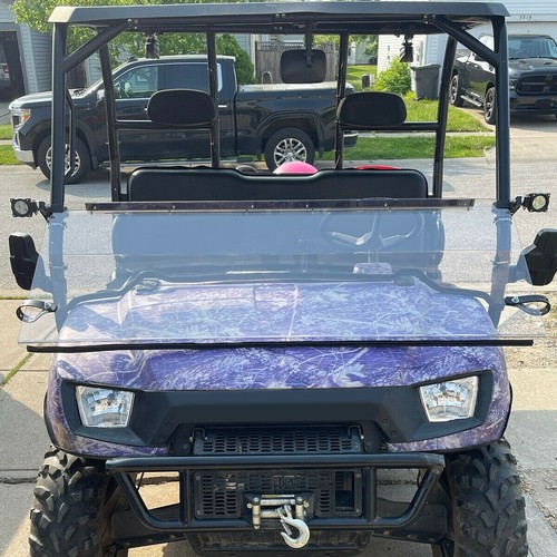 Folding Full Windshield For Polaris Ranger 500 4x4/Ranger Crew 700/Ranger XP 700 - Picture 8 of 13