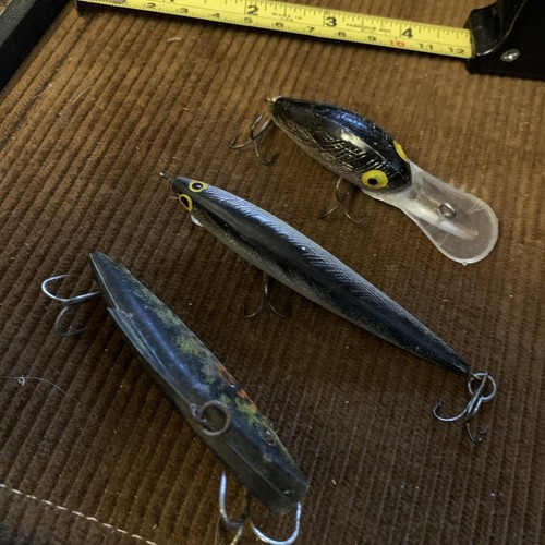 Vintage altes Angelköder Konvolut 3 Stück alle fischbar