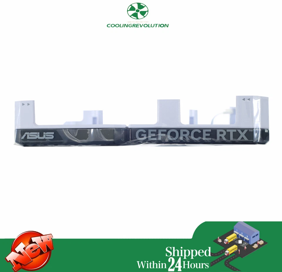 Graphics card fan and shroud for ASUS Dual RTX 4060 RTX 4060 Ti White Edition - Image 2 of 3