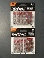 RAYOVAC SIZE 13 HEARING AID BATTERIES 48 COUNT EXP 4/2028 NEW SEALED PACKS