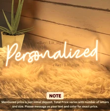 Custom Neon Sign Personalized Neon LED Night Light Vintage Business Logo Signs