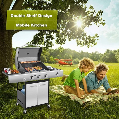 Kismile Three Burners Liquid Propane Gas Grill, 34000 BTU BBQ Gas Grill |  eBay