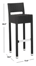 Safavieh LANDRY BARSTOOL, Reduced Price 2172750531 FOX5212A