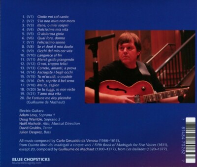 Gesualdo: Madrigals for Five Guitars by Noël Akchoté (CD Gesualdo: Madrigals for Five Guitars by Noël Akchoté (CD