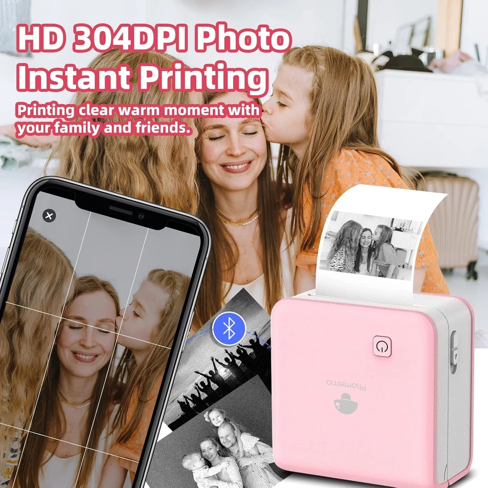 Phomemo M02 PRO Wireless Bluetooth Pocket Thermal Photo Printer Label Maker
