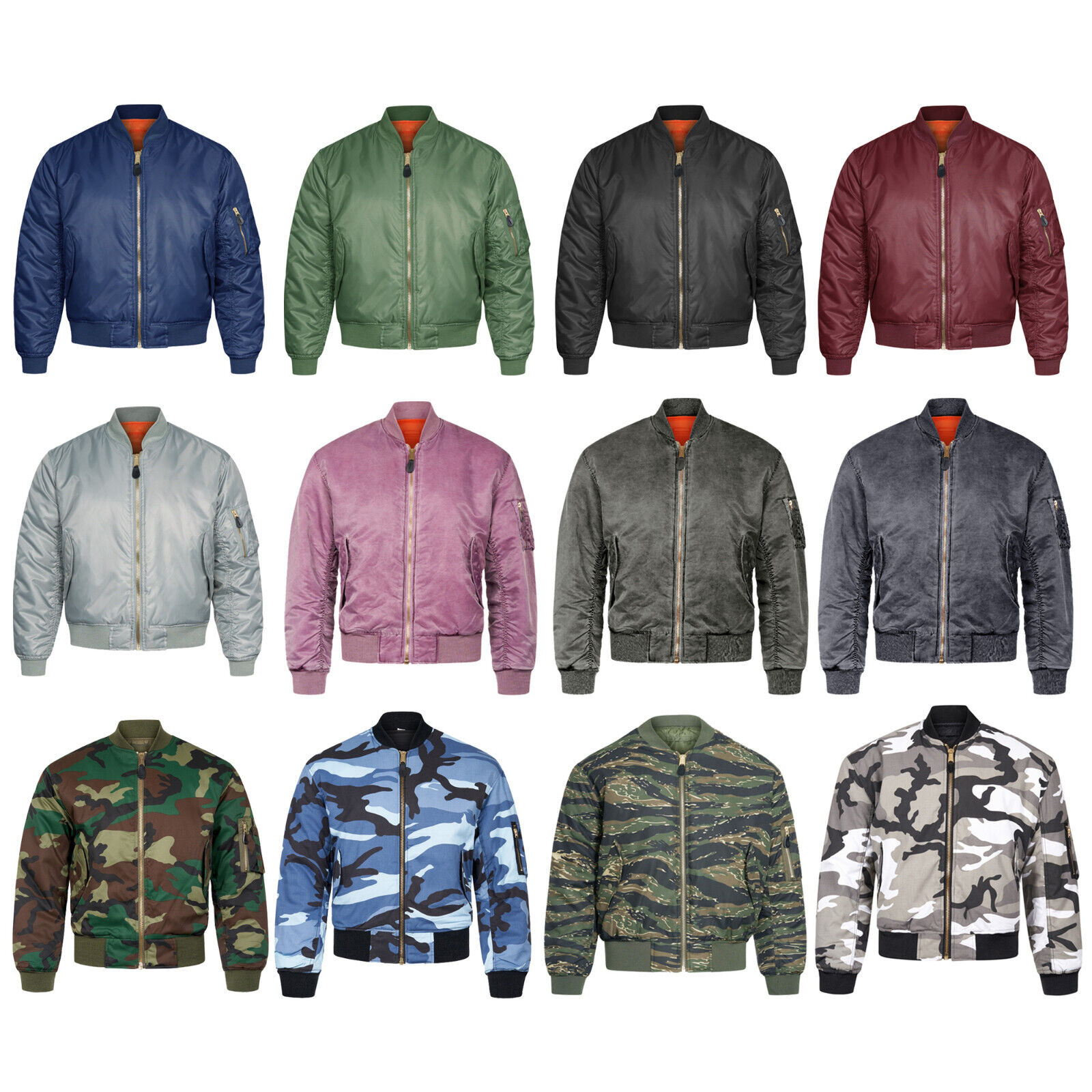 MA1 Flight Bomber Jacket Combat Army Military Air Force US MA1 Flight Bomber Jacket Combat Army Military Air Force US