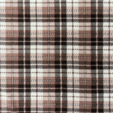 Camel Plaid Fleece Fabric - 60" Wide - Sold by The Yard  Bolt
