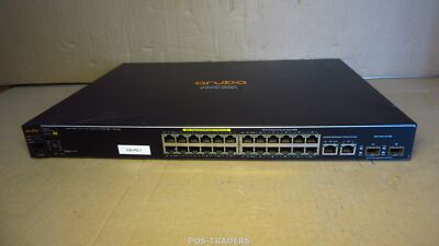 ARUBA J9779A 2530-24-PoE+ 24-Port PoE+ 10/100 / 2x GbE-SFP Switch NO RACK EARS