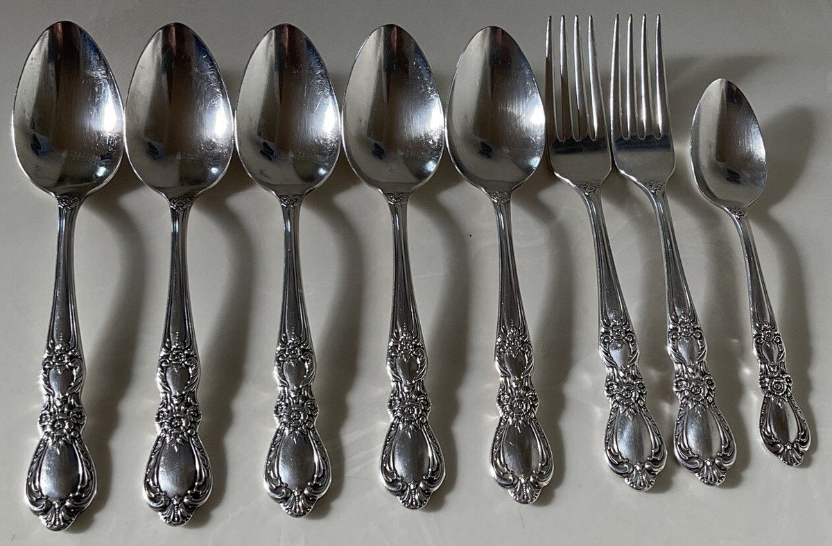 【ROGERS BROS】 ヘリテージ ディナーセット 8名用 HERITAGE Lot of Eight 8 Pieces 1847 Rogers International Heritage