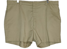 Vintage 80's Dee Cee Shorts Mens 38 Khaki Chino Flat Front Pockets Made in USA