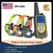 3X Dog Shock Collar 3300 Ft Remote Innovative Ipx7 Waterproof 4 Training Modes