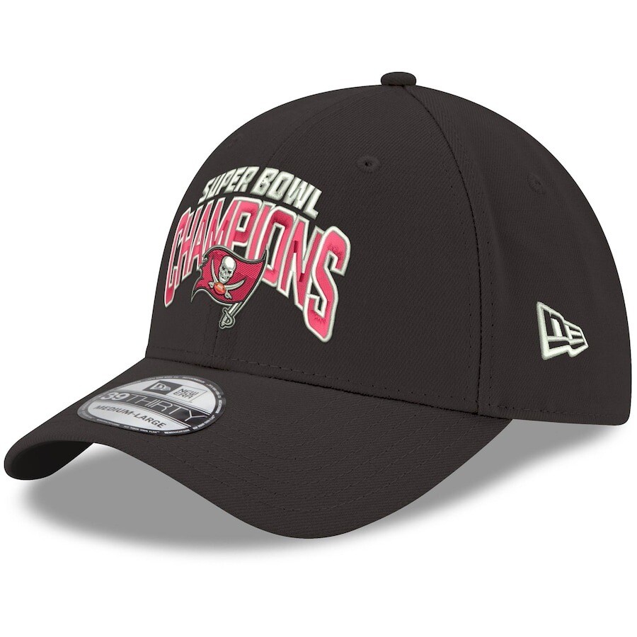 New Era 39THIRTY NFL Tampa Bay Buccaneers Champions Fitted Cap Hat Mens Size M/L