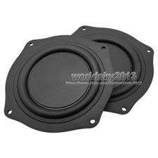 2pcs 4" inch Bass Speaker Passive Radiator Auxiliary Bass Rubber Vibration Plate