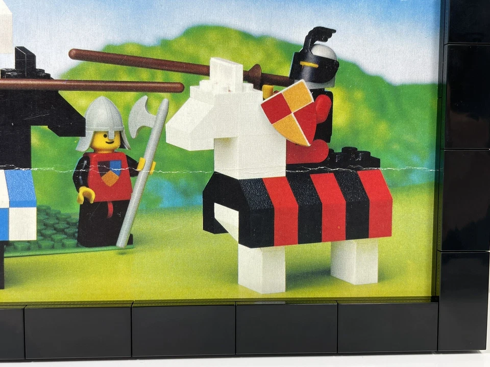 Lego Vintage Caixa Painel Do Conjunto 383 & Moldura LEGO Personalizada Castelo 1979 - Imagem 4 de 4