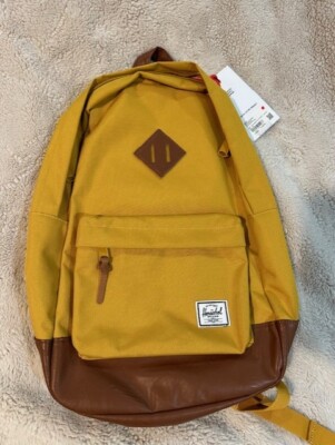 Herschel Heritage Med-Volume Backpack Arrowwood/Tan Synthetic Leather 16.25 NWT | eBay Herschel Heritage Med-Volume Backpack Arrowwood/Tan Synthetic Leather 16.25 NWT | eBay