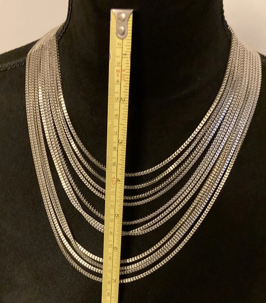 Multilayer Box Chain Necklace Statement Collar To… - image 5