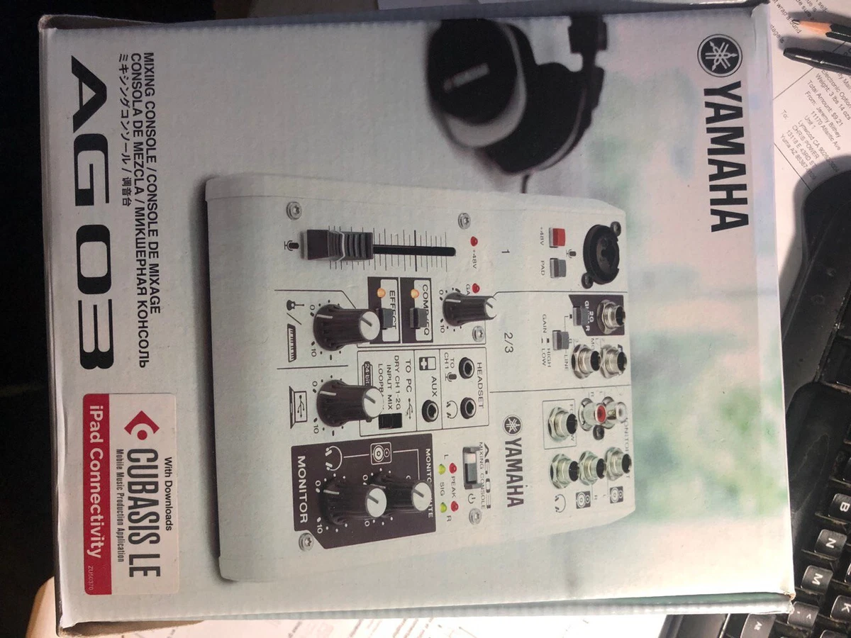 AG03 Yamaha ZP32550 AG03 White High Mixing Console (USED, Complete