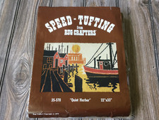 1979 Rug Crafters Speed Tufting Pattern 35-578 "Quiet Harbor" 22" x 33" NEW
