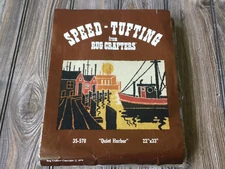 1979 Rug Crafters Speed Tufting Pattern 35-578 "Quiet Harbor" (22" x 33") NEW