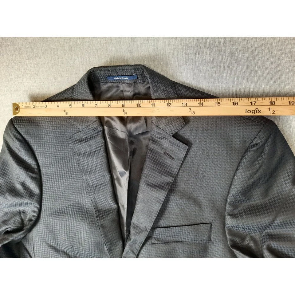 Blazer deportivo pata de gallo Versace Collection Saks Fifth Avenue 50 (7R) mezcla de lana Foto 4 de 4