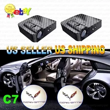 2 Wireless IR Sensor Ghost Shadow LED Light Courtesy Door Step Corvette C7