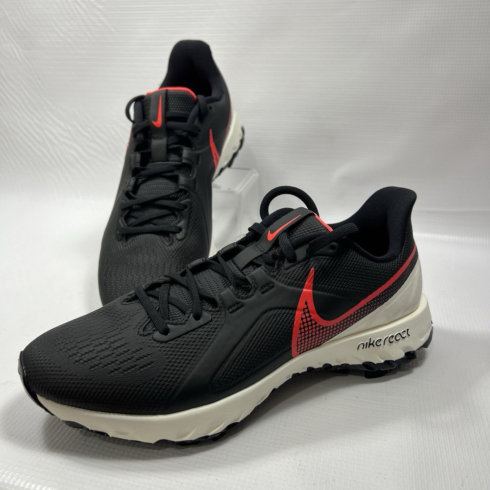 Nike React Infinity Pro Golf Shoes for Men Size 8.5 Black White Red CT6620-002