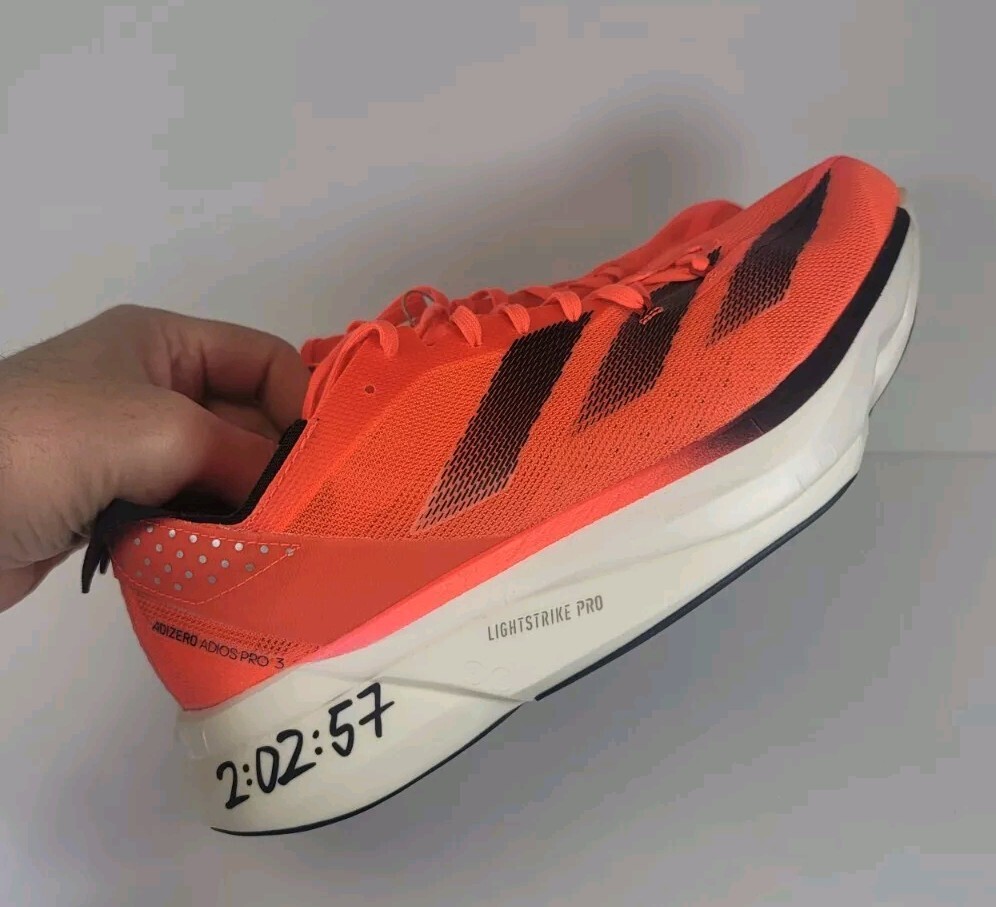 Adidas Adizero Adios Pro 3 Scarlet Black Red Running Shoes Mens Sz