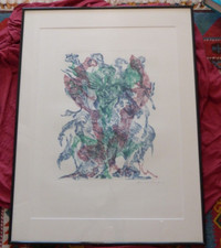 Farbradierung "Migof-Turm" Bernard Schultze  "Griffelkunst Edition 1981"