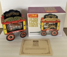 Steiff Golden Age Of The Circus Tiger And Circus Wagon 1337/5000 COA Box Vintage