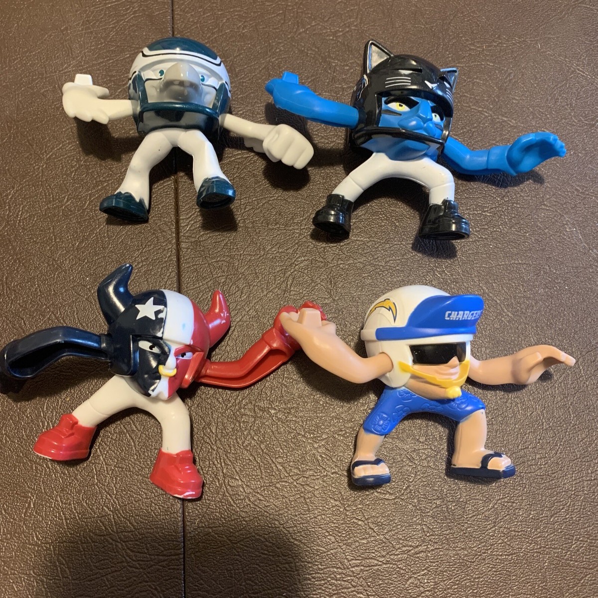 lot of 4 McDonalds 2013 NFL Rush Zone Happy Meal Football Action