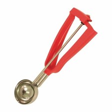 Bonzer Litegrip Portioner Ice Cream Scoop in Red - Stainless Steel - Size 24